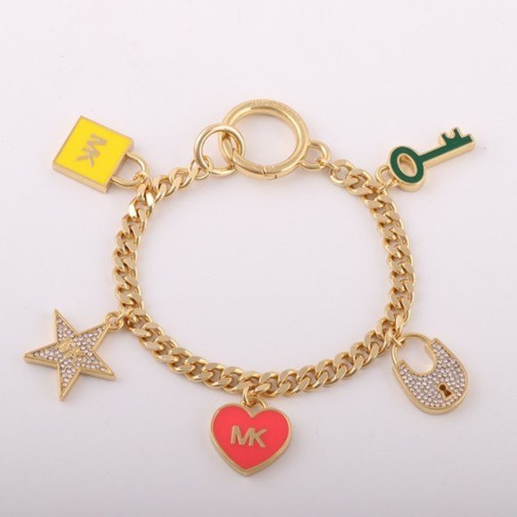 Michael Kors Enamel Glazed love drop Bracelet - Picture 1 of 9